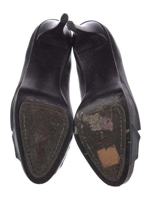 Brian Atwood Leather Printed Slingback Sandals