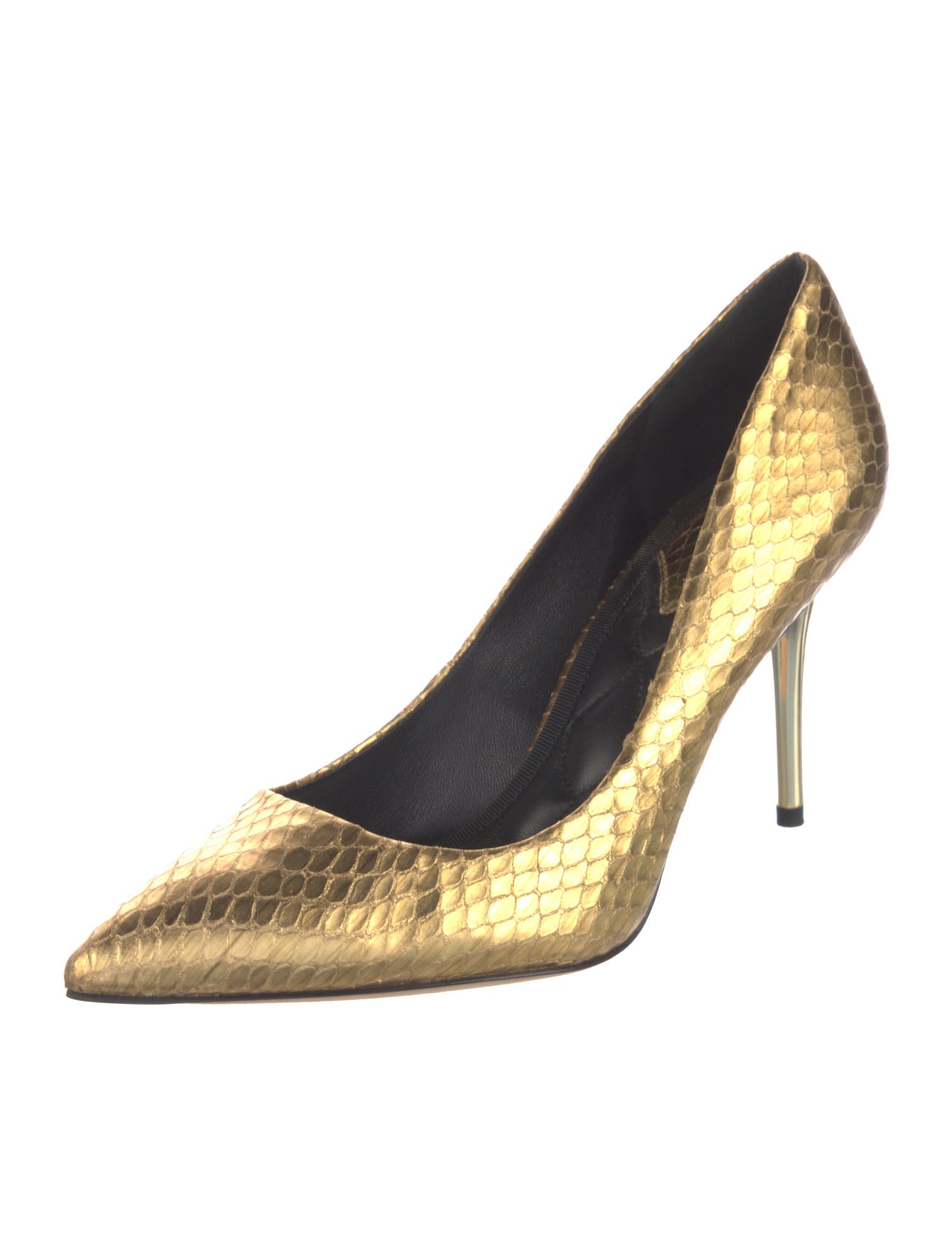 Brian Atwood Snakeskin Animal Print Pumps