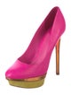 Brian Atwood Embossed Leather Pumps