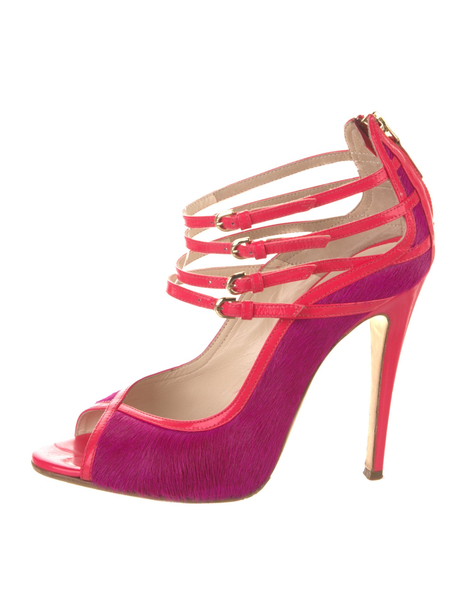 Brian Atwood Ponyhair Animal Print Pumps