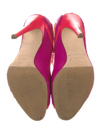 Brian Atwood Ponyhair Animal Print Pumps