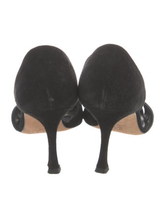 Brian Atwood Suede D'Orsay Pumps