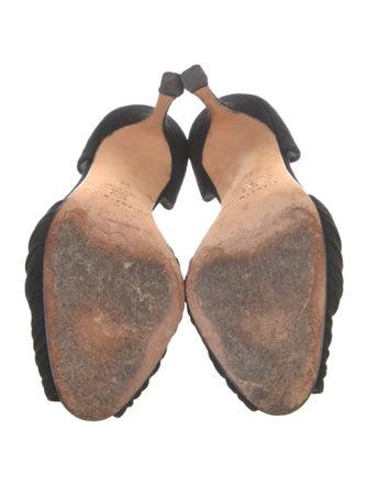 Brian Atwood Suede D'Orsay Pumps