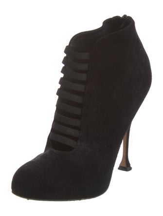 Brian Atwood Suede Lace-Up Boots