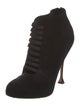 Brian Atwood Suede Lace-Up Boots