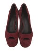 Brian Atwood Suede Colorblock Pattern Pumps