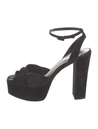 Brian Atwood Suede Slingback Sandals