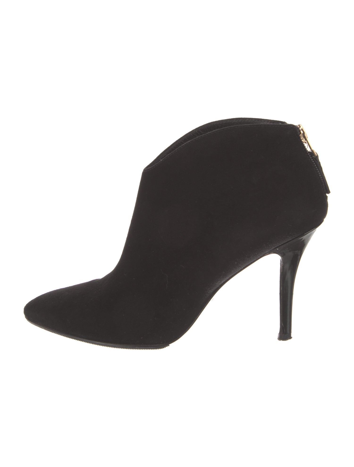 Brian Atwood Suede Leather Trim Embellishment Boots