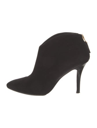 Brian Atwood Suede Leather Trim Embellishment Boots