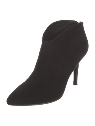 Brian Atwood Suede Leather Trim Embellishment Boots