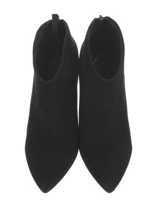 Brian Atwood Suede Leather Trim Embellishment Boots