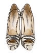 Brian Atwood Canvas Animal Print Pumps