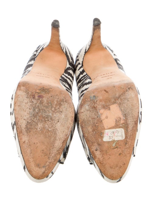 Brian Atwood Canvas Animal Print Pumps