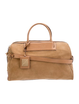 Brian Atwood Suede Top Handle Bag