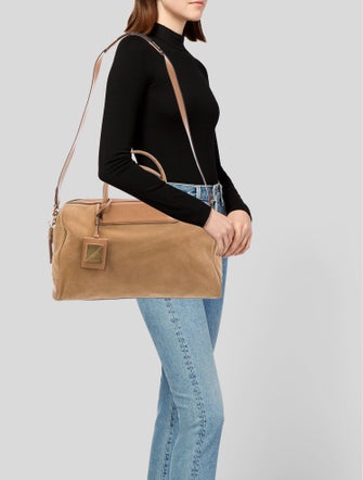 Brian Atwood Suede Top Handle Bag