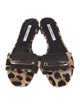 Brian Atwood Ponyhair Animal Print Slides