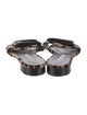 Brian Atwood Ponyhair Animal Print Slides