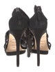 Brian Atwood Suede Glitter Accents Sandals