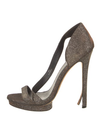 Brian Atwood Glitter Glitter Accents Sandals