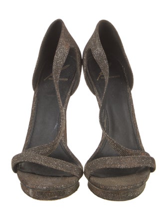 Brian Atwood Glitter Glitter Accents Sandals