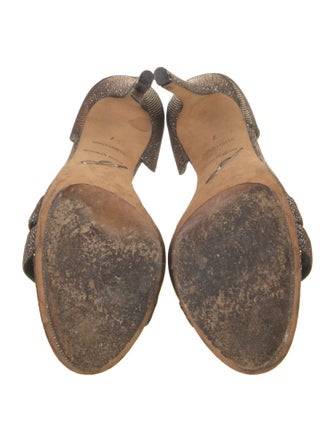 Brian Atwood Glitter Glitter Accents Sandals