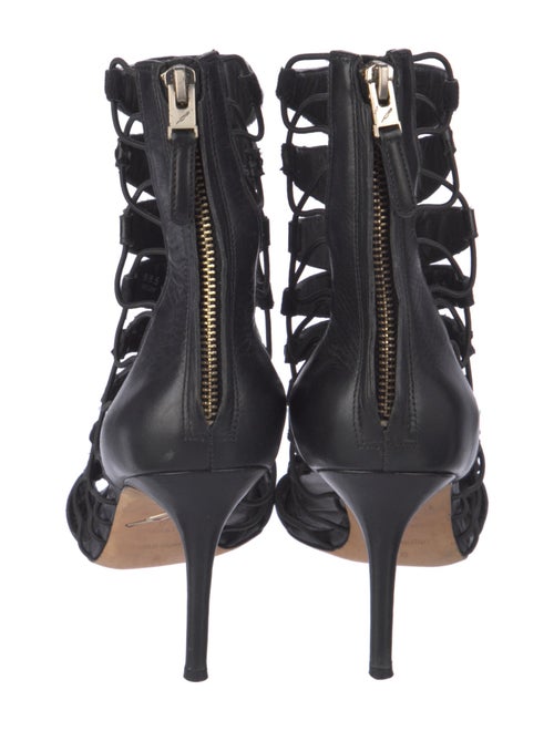 Brian Atwood Leather Cutout Accent Pumps