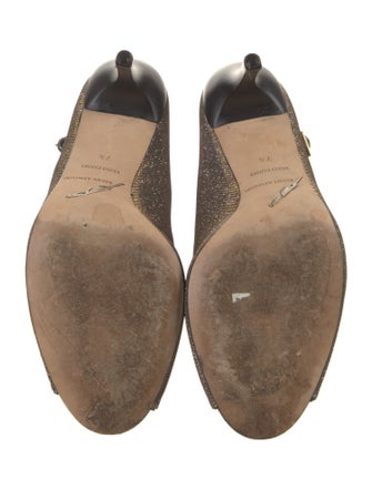 Brian Atwood Glitter Glitter Accents Pumps