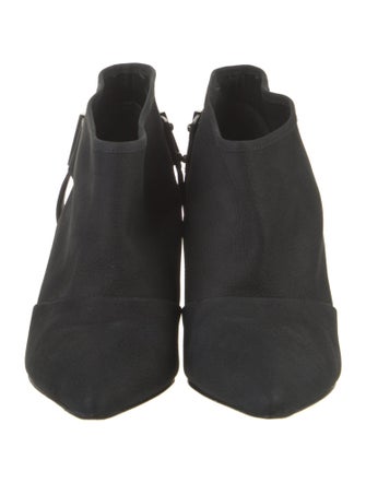 Brian Atwood Leather Chain-Link Accents Boots