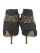Brian Atwood Leather Chain-Link Accents Boots