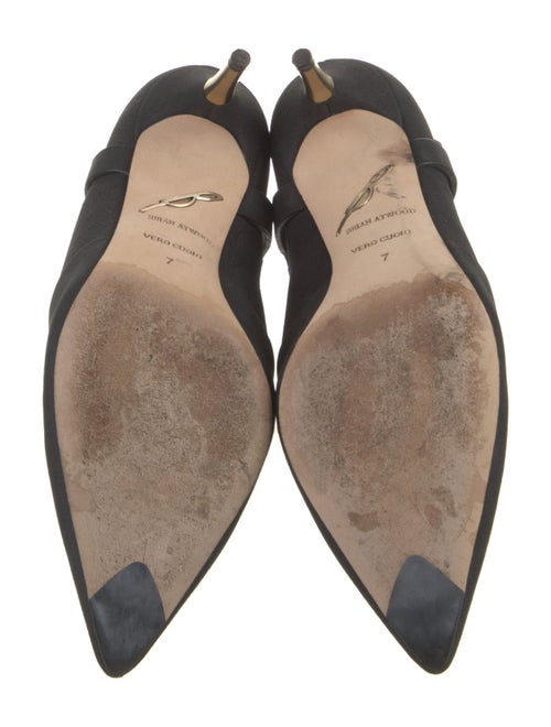 Brian Atwood Leather Chain-Link Accents Boots