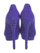Brian Atwood Suede Glitter Accents Pumps