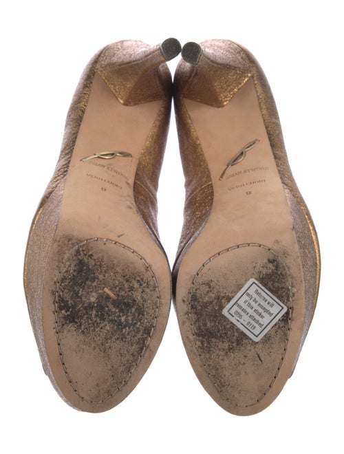 Brian Atwood Leather Animal Print Pumps