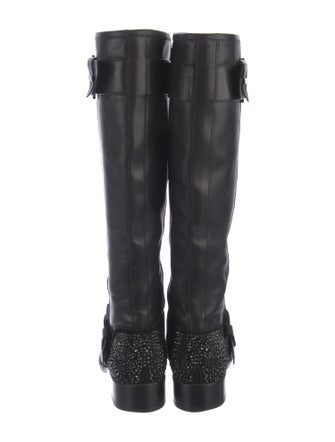 Brian Atwood Leather Riding Boots