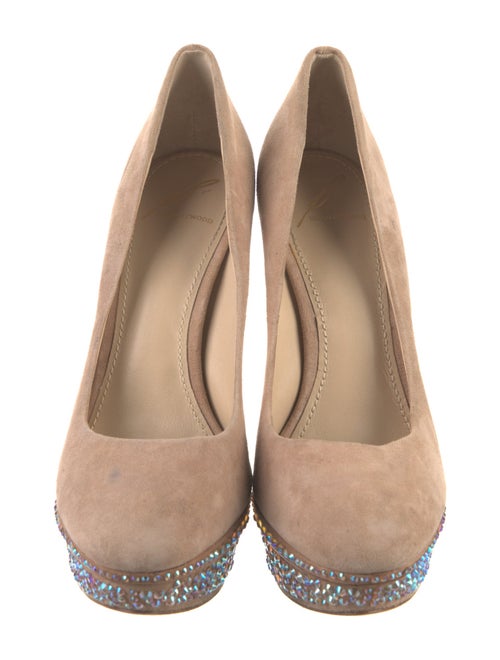 Brian Atwood Suede Animal Print Pumps