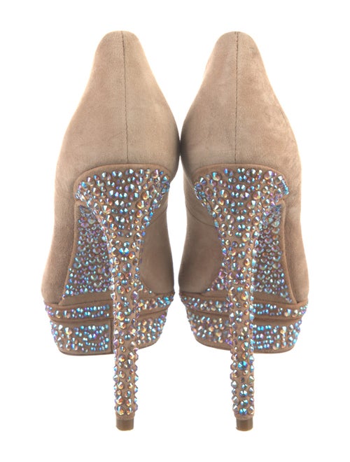 Brian Atwood Suede Animal Print Pumps