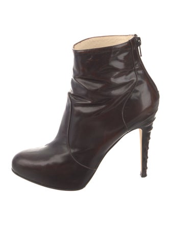 Brian Atwood Patent Leather Boots