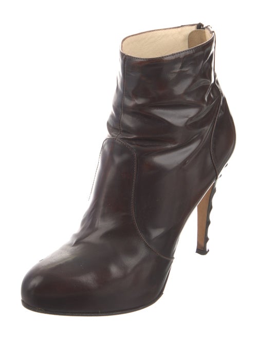 Brian Atwood Patent Leather Boots