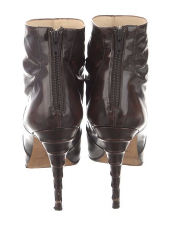 Brian Atwood Patent Leather Boots