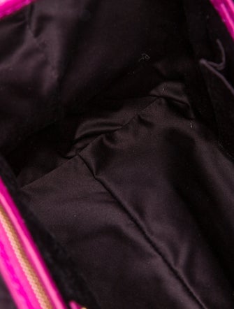 Brian Atwood Embossed Leather Top Handle Bag