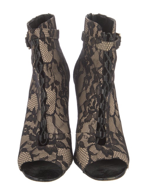 Brian Atwood Lace Printed Sandals