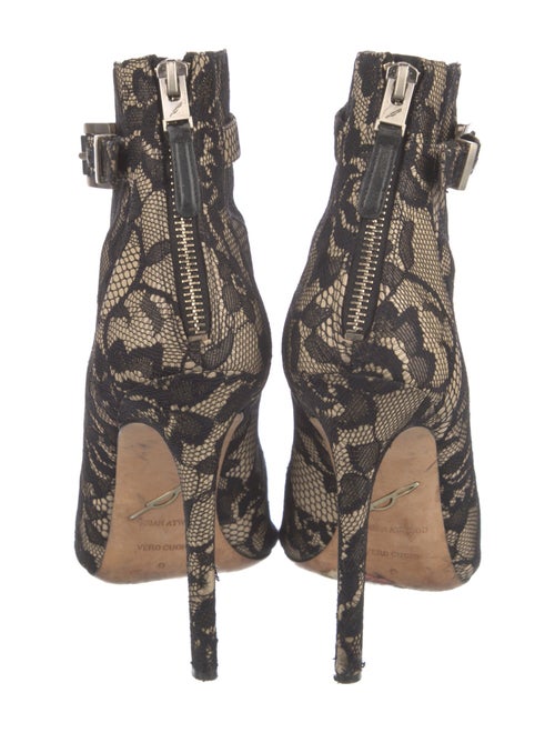 Brian Atwood Lace Printed Sandals