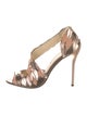 Brian Atwood Leather Patterned D'Orsay Pumps