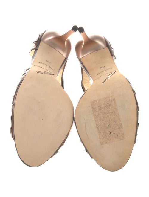 Brian Atwood Leather Patterned D'Orsay Pumps