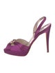 Brian Atwood Satin Slingback Pumps