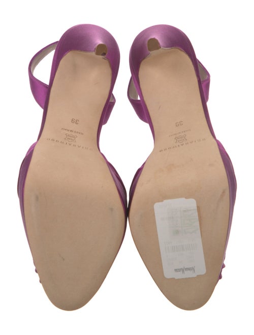 Brian Atwood Satin Slingback Pumps