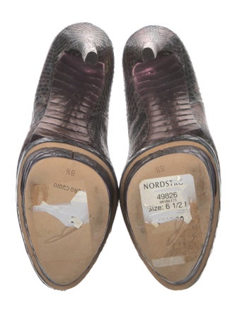 Brian Atwood Snakeskin Animal Print Pumps