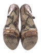 Brian Atwood Snakeskin Animal Print Pumps