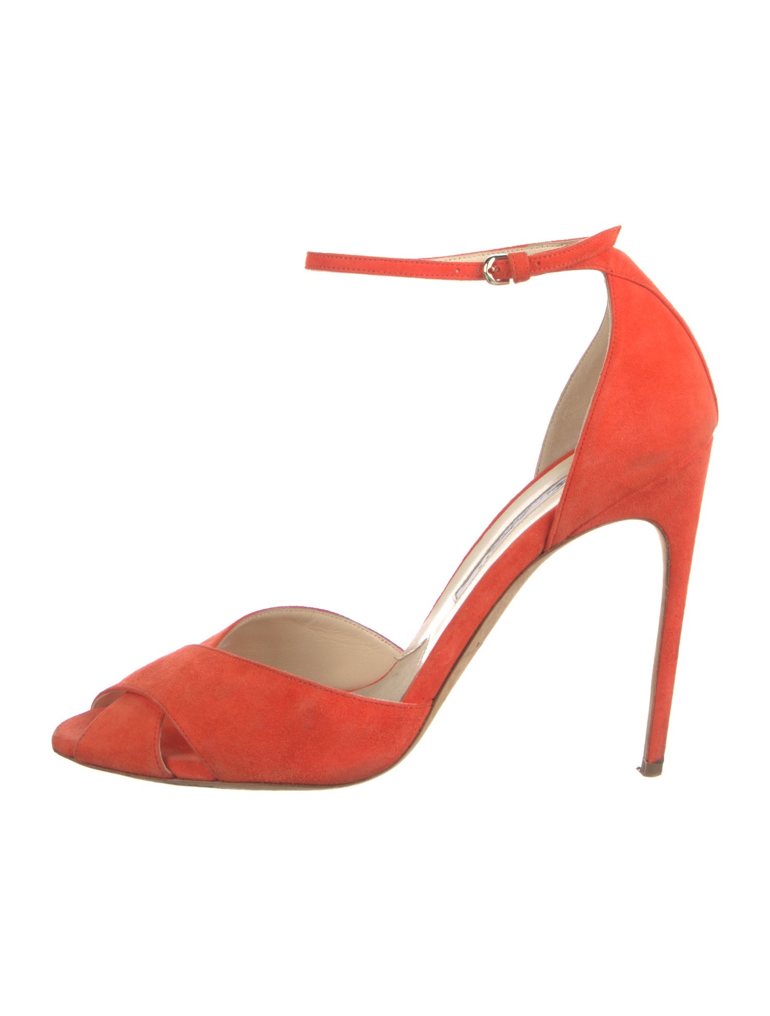 Brian Atwood Suede D'Orsay Pumps