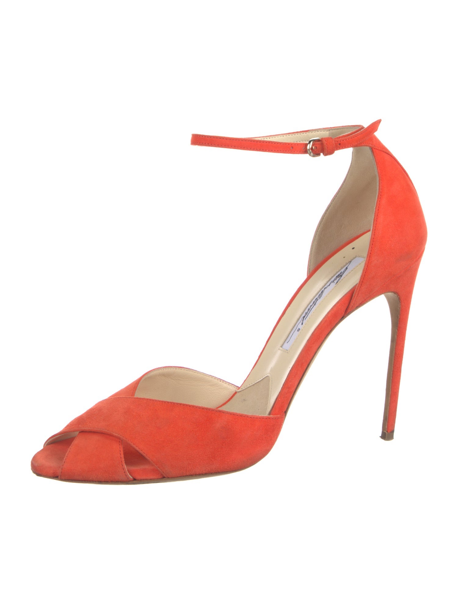 Brian Atwood Suede D'Orsay Pumps