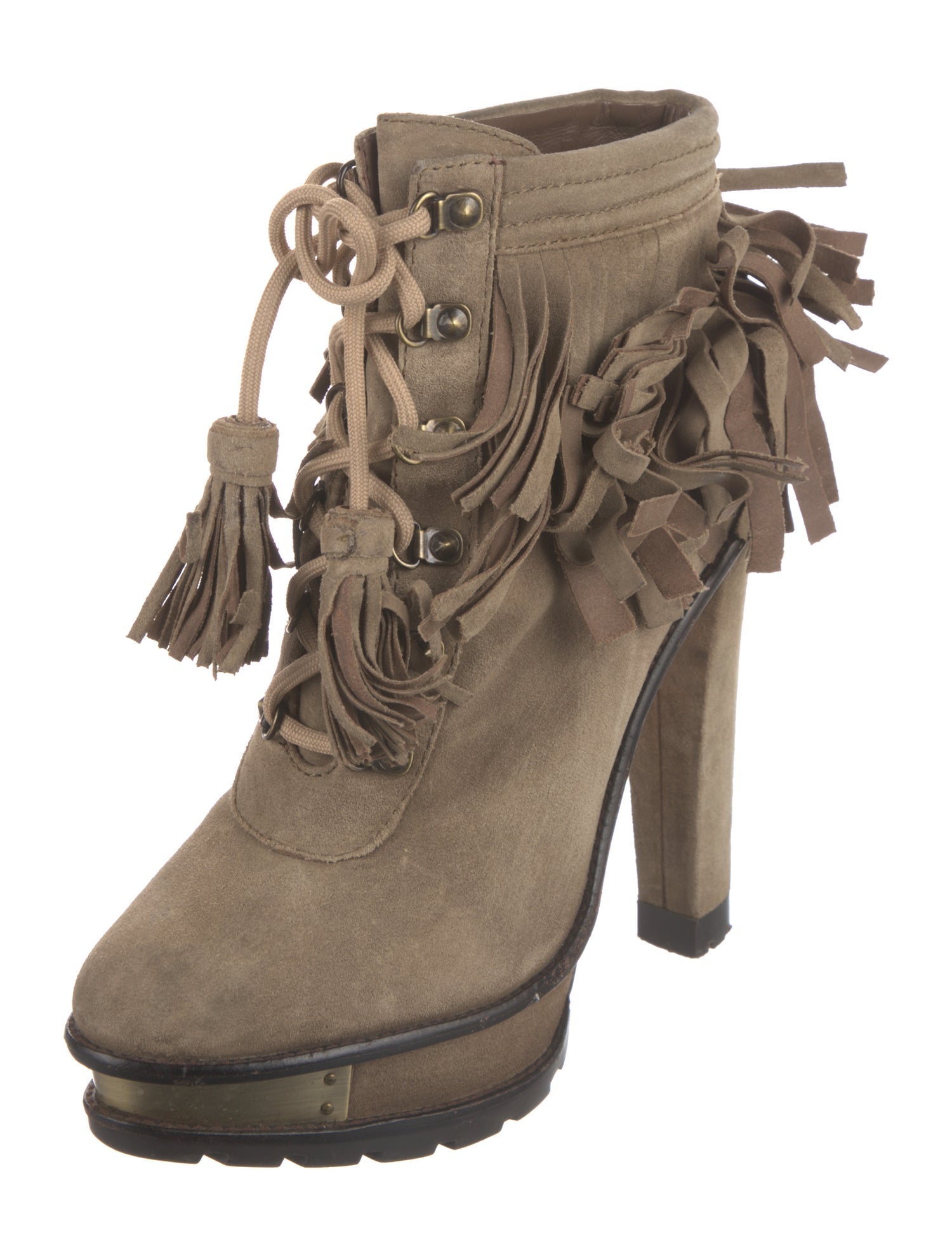 Brian Atwood Suede Rain Boots